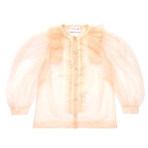 H&M x Simone Rocha Puff-Sleeved Tulle Blouse